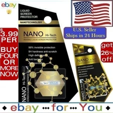 NANO Liquid Glass Screen Protector Universal HI Invisible Wipe-On Samsung iPhone