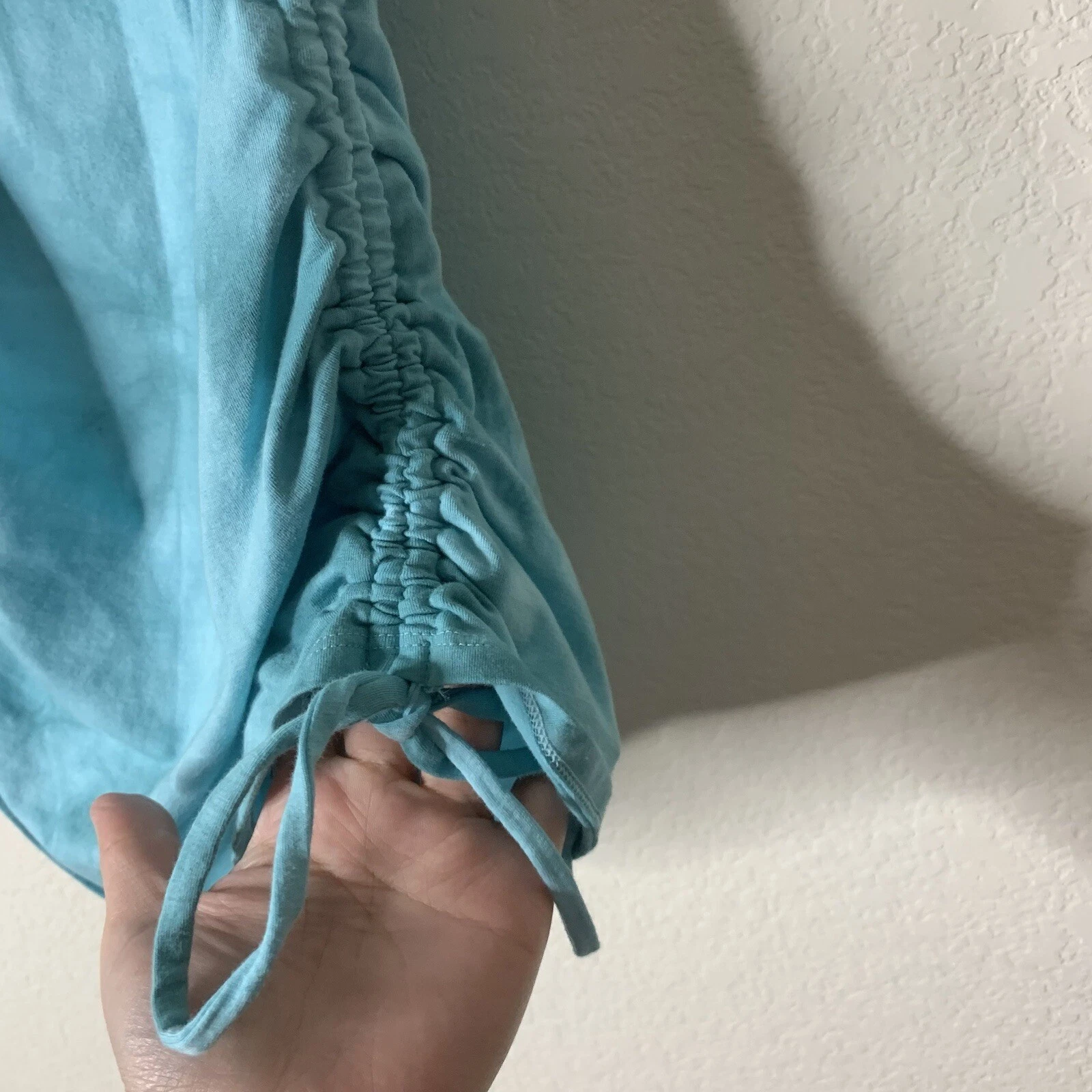 UNDERCOVER Abito donna VS rosa blu tinta unita senza maniche increspato XS