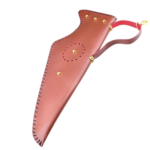 Leather Traditional Recurve Bow Bag Case Arrow Quiver Archery Longbow Hunting - Picture 16 of 21