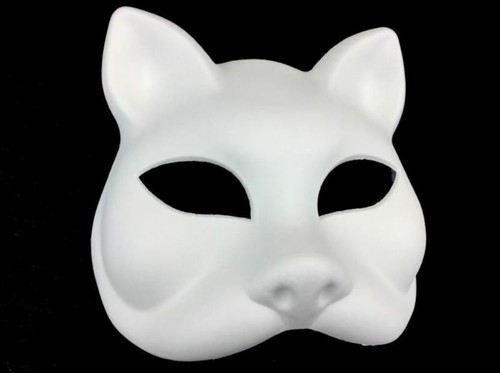 Bulk Blank DIY White Unpaint Masquerade Mask Polyresin Base Halloween Costume - Picture 15 of 30