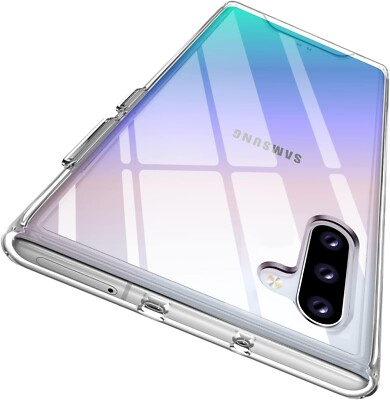 Hülle für Samsung Note 10 Handy Schutz Case Cover Ultra Klar Silikon Hülle