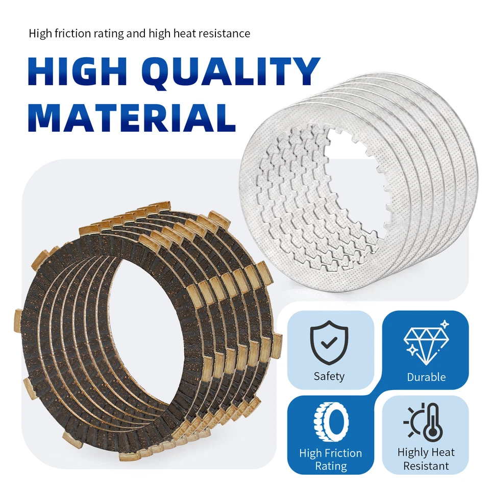 Heavy Duty Clutch Friction Plates & Gasket Kit for Honda Shadow ACE 750 VT750 - Image 4 of 4