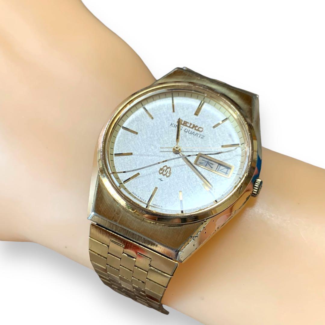 Seiko King Quartz 9223-8010 Quartz White Dial Day/Date Men's Seiko King Quartz 9223-8010 Quartz White Dial Day/Date Men's
