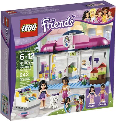 Lego Friends 41007 HEARTLAKE PET SALON Emma Joanna Grooming Dog