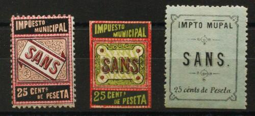 Other Apartados. Fiscal. MH (1925ca) .25 Cts Black, Carmine And Light Auburn, 2 - Picture 1 of 1