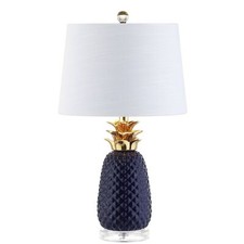JONATHAN Y JYL4019A Pineapple 23" Ceramic LED Table Lamp Contemporary Transit...