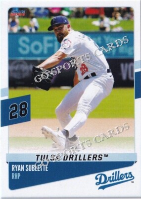 2024 Tulsa Drillers Ryan Sublette RC Rookie Dodgers Minor League Baseball Card