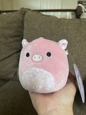 Squishmallows Peter 4.5  Pink Floral Easter 2023 Plush BNWT