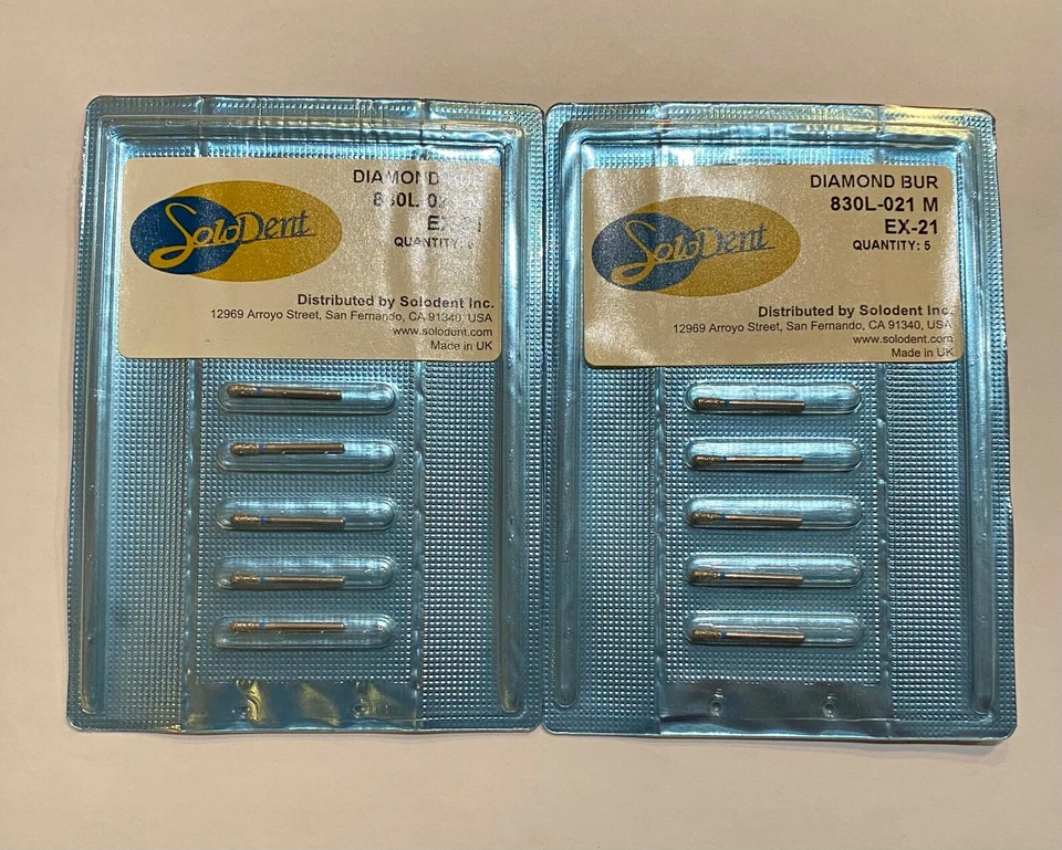 830L-021M FG Fresa de pera mediana ISO# EX-21 FG830L-021M 10x fresas de diamante Foto 2 de 3