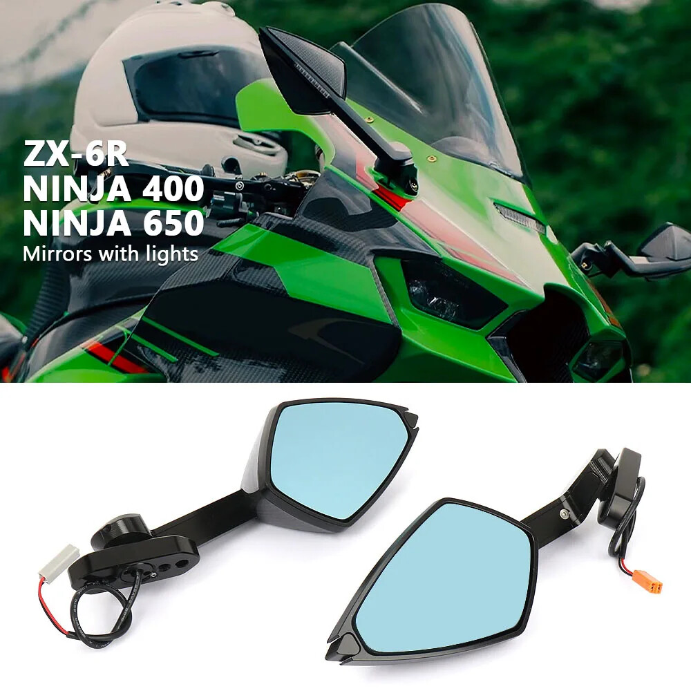 Rearview Mirrors For Kawasaki Ninja 400 ZX10R ZX6R Side Mirror