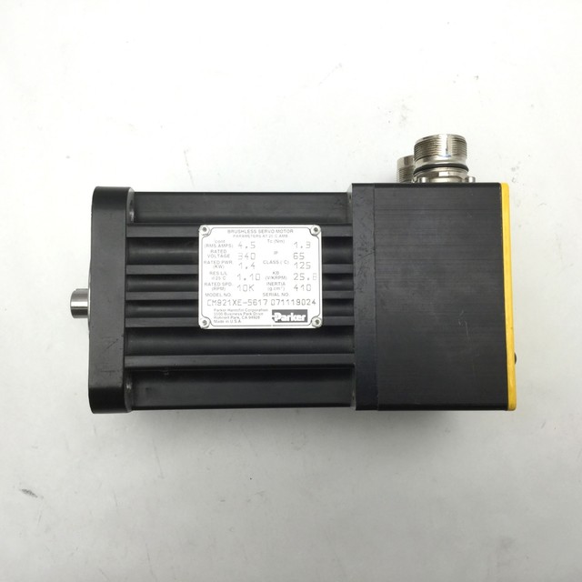 Parker CM921XE5617 Brushless Hollow Shaft Servo Motor 340VDC 1.4KW
