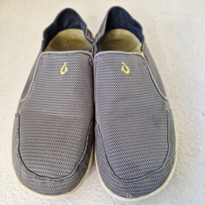 OluKai Nohea Mesh Mens Slip On Shoes Black Grey Loafers Size 8 Fishing Outdoor s-l400.jpg main image 4
