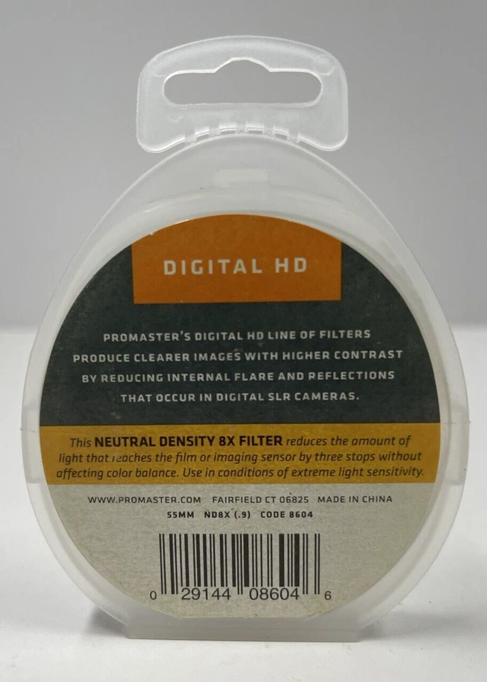 ProMaster Digital HD Filter 55mm ND8X (.9) Code 8604 - Image 2 of 4