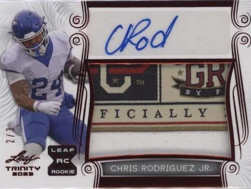 2023 Leaf Trinity Chris Rodriguez Jr. #PA-CRJ