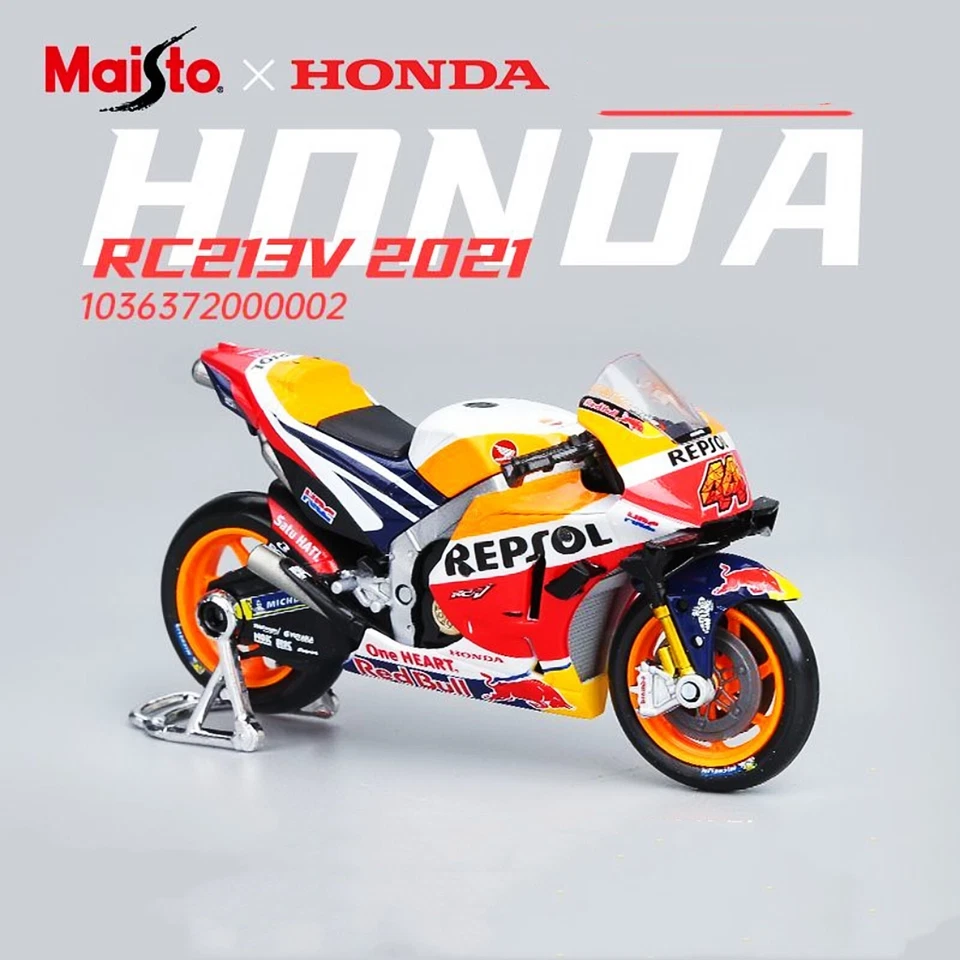 Maisto 1/18 Honda Repsol #44 RC213V 2021 Motorcycle Model Diecast MotoGp Toy Box - Image 2 of 4