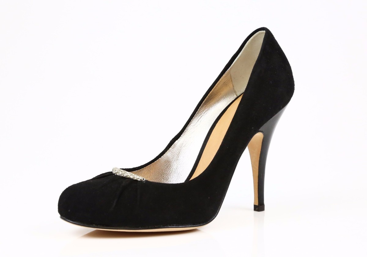 Giuseppe Zanotti VIV 100 Scarpa Black Pump Heels Z4614 Size 37 EU US