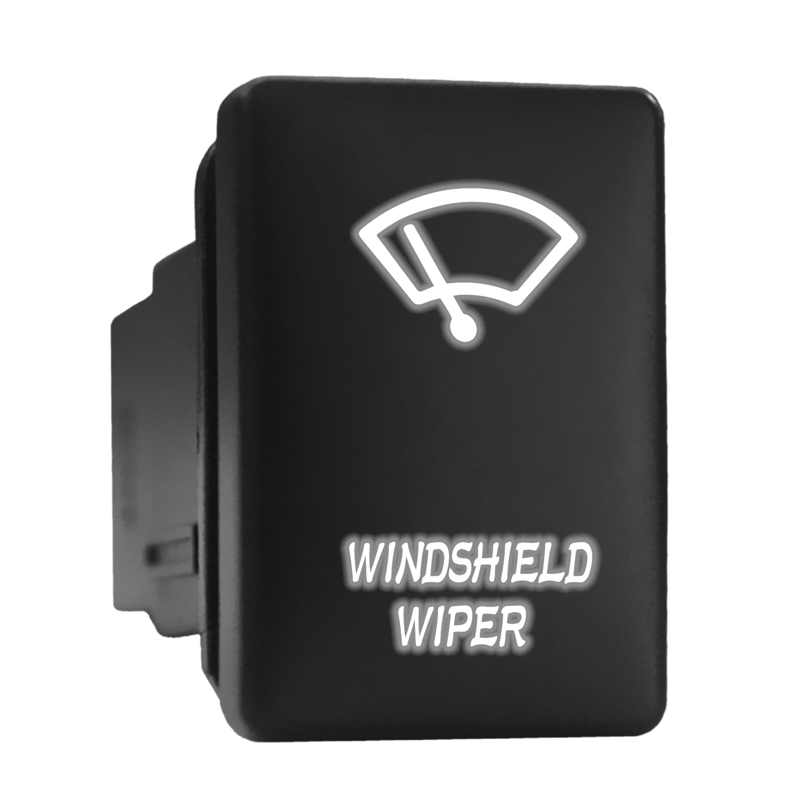 Toyota-Compatible White LED Backlit Windshield Wiper Switch 1.28x0.87 Inches