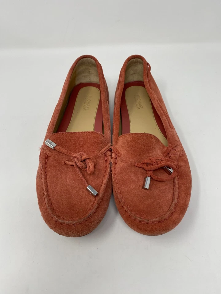 Michael Kors Mujer 7 M Azul Margarita Gamuza Mocasín Planos Barco Zapatos para Conducir Foto 4 de 4