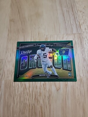 2022 Prestige KAYVON THIBODEAUX Seasons Greetings Xtra Points Green /249 Rookie