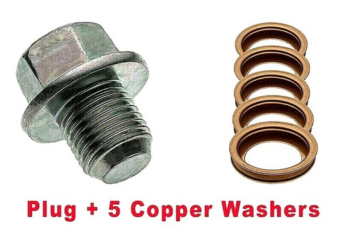 Oil Drain Plug Washer Set Front 10 Pack - Nissan/Infiniti Oil - Foto 3