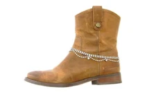 Boot Chain Jewelry Anklet Bracelet Crystals Rhinestones Wavy Twisted Drop Design