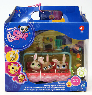 Littlest Pet Shop - Tierfamilien-Trio / Petriplets - #1332, #1333 & #1334- Hasen