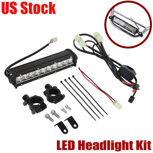 For KLX110 & CRF110 1021 Pitbike LED Headlight Light Bar Switch Kit PlugNPlay eBay