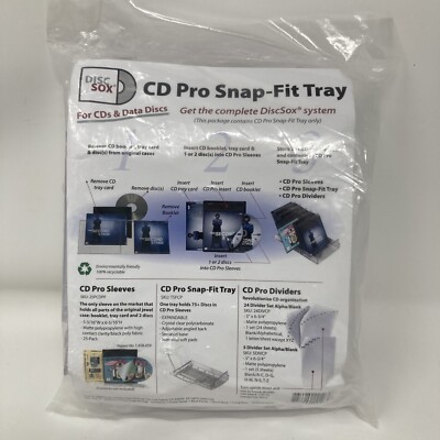 DiscSox CD Pro Snap-fit Tray 12in for sale online | eBay