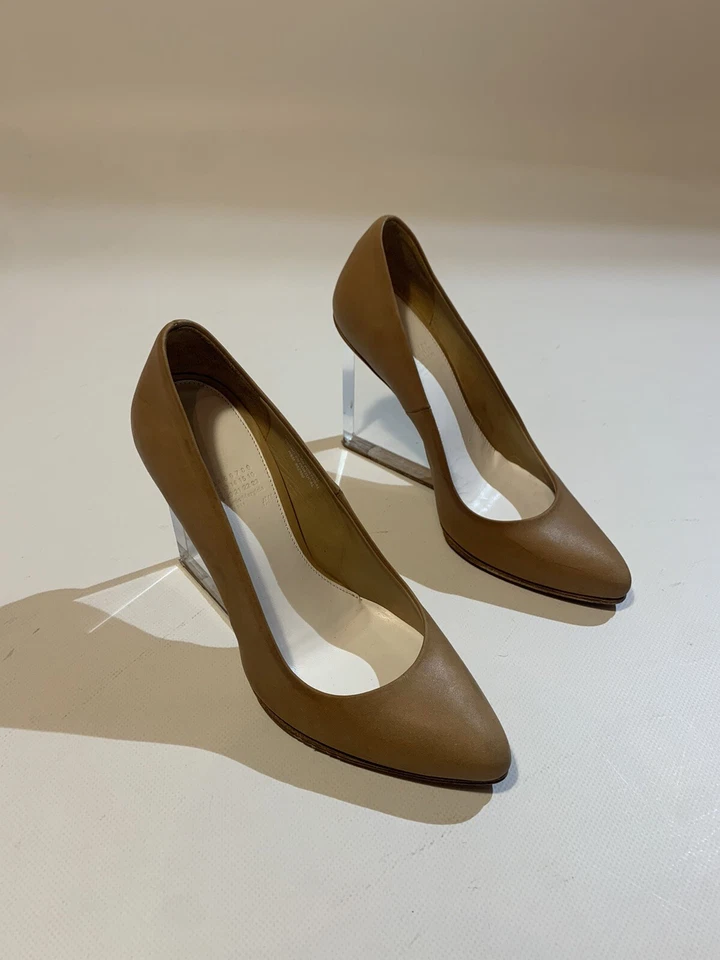 Maison Martin Margiela H&M Mujer Tacones Cuero Transparente Cuña US 7 EU 38 Foto 2 de 4
