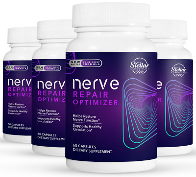 4 Pack Nerve Repair Optimizer, nerve support for neuropathy-60 Capsules x4