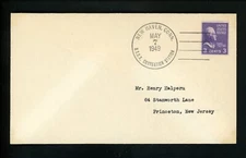 US Postal History Philatelic Society USCS United States Cover 1949 New Haven CT