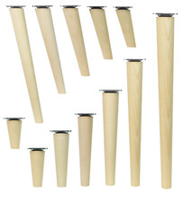 ✅4er Set HolzFüße für Möbel Holz MöbelFüße HolzBeine MassivHolz Vitrinen DIY