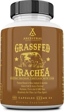 Grass Fed Beef Tracheal Cartilage Supplement with Liver, 3000Mg, Immune Healt...
