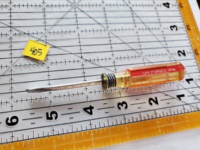 ヴィンテージUSA工具 Vintage CRAFTSMAN 41421 Y WF Pocket 1/8” Slotted Screwdriver USA