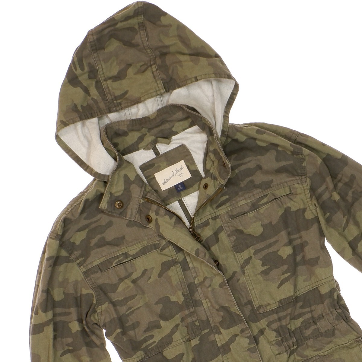 Universal Thread Jacket XS Hooded Camouflage Pock… - image 8