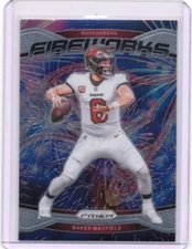 2024 Panini Prizm - Fireworks Baker Mayfield #6