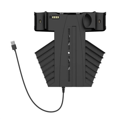 Stand Cooling Fan Controller Charger Station Game Storage Slots For Disc & Di...