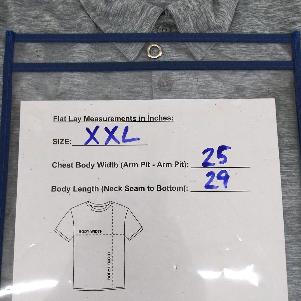 Camisa Polo Reel Legends Para Hombre XXL Gris Manga Corta Cuello Transpirable Foto 3 de 4