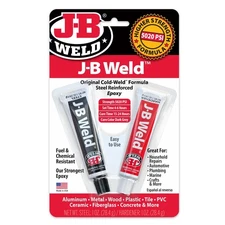 NEW J-B Weld Original Cold-Weld Steel Reinforced Epoxy - 2pk