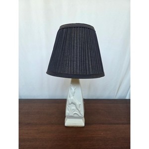 Vintage White Ceramic Gazelle Boudoir Lamp Art Deco Hollywood Regency