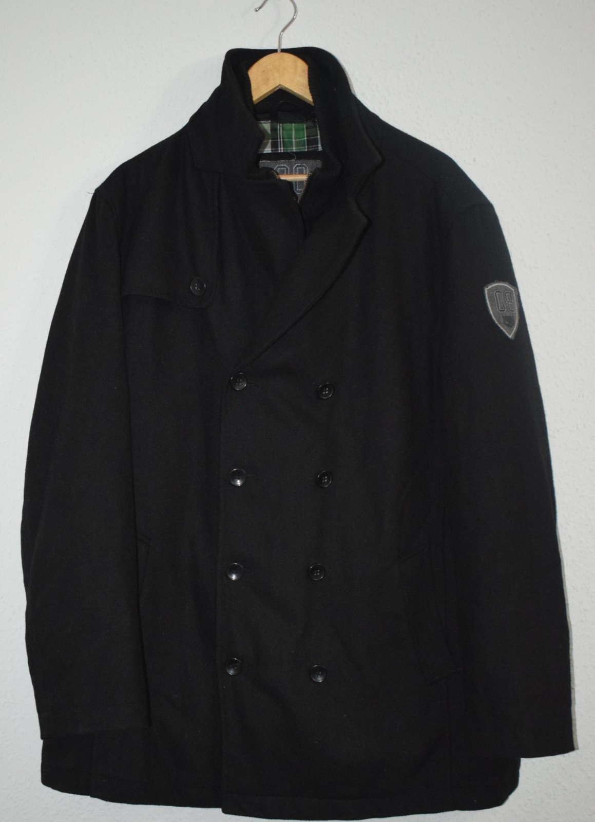 LIVERGY Men’s Double Breasted Wool Blend Pea Coat image 6