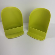 Tupperware Rocker Scoop Botes Margarita Verde Nuevo Juego de 2 Cucharas Balancín Nuevo