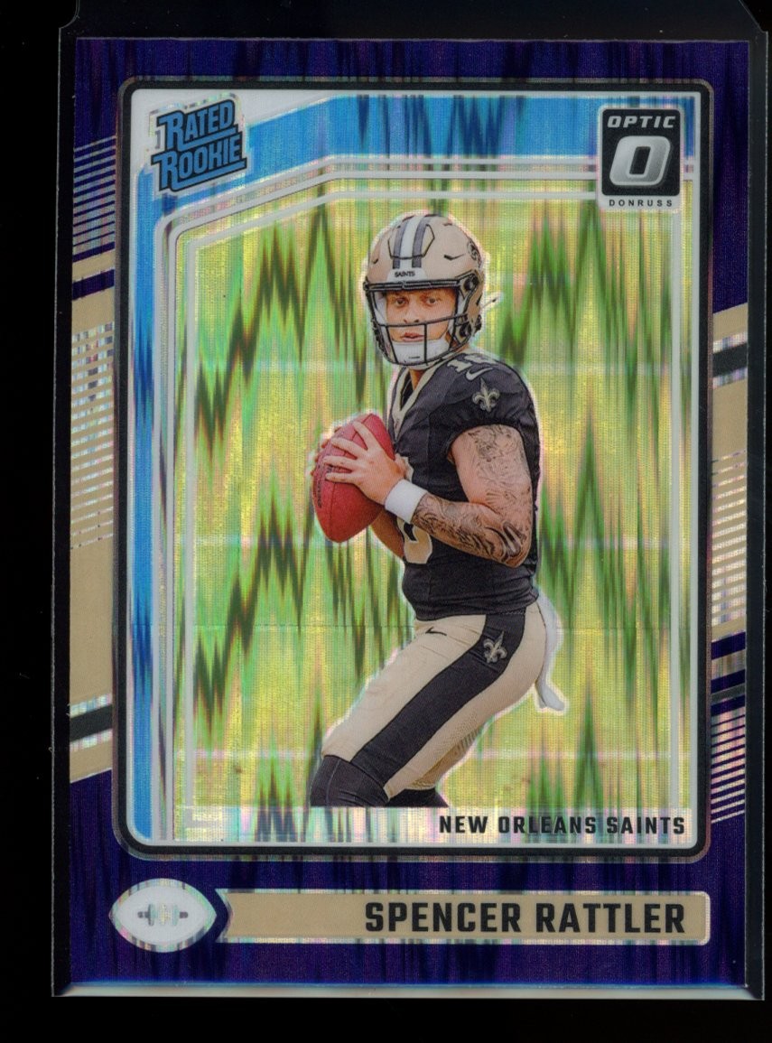2024 Donruss Optic #289 Spencer Rattler Purple Shock