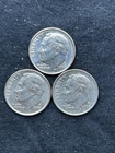 1998 P, 1999 P, 2000 P ROOSEVELT DIMES 3 COIN SET