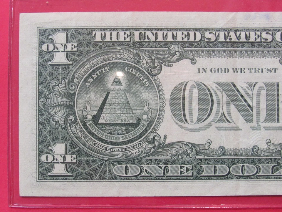 1969 $1 FEDERAL RESERVE NOTE !!! COUNTER STAMPED "UNITED STATES ANTARTICA" RARE - Image 3 of 4