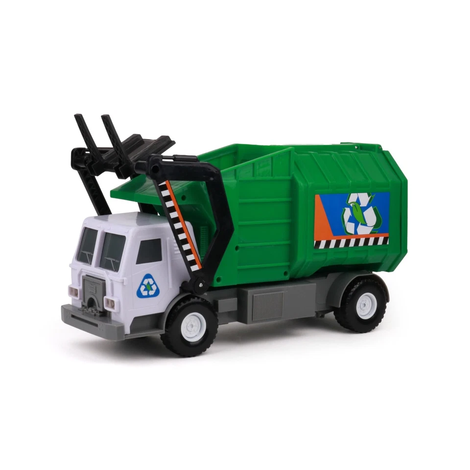 Mighty Motorized Garbage Truck Toy with Lights Sounds and Front Power Arm - Image 2 of 4