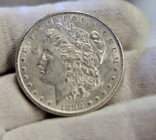1898 US Morgan Silver Dollar $1 AU