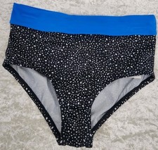  NWT Nike Water Dots Asymmetrical High Waist Bikini Bottom Big Girls Size Large