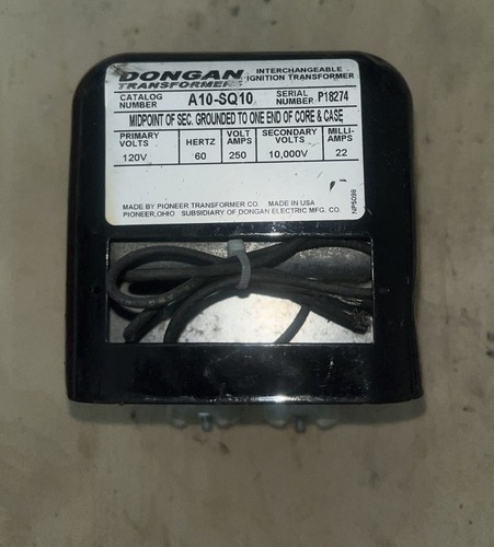 Dongan A10-SQ10 Ignition Transformer 120V 60HZ USED