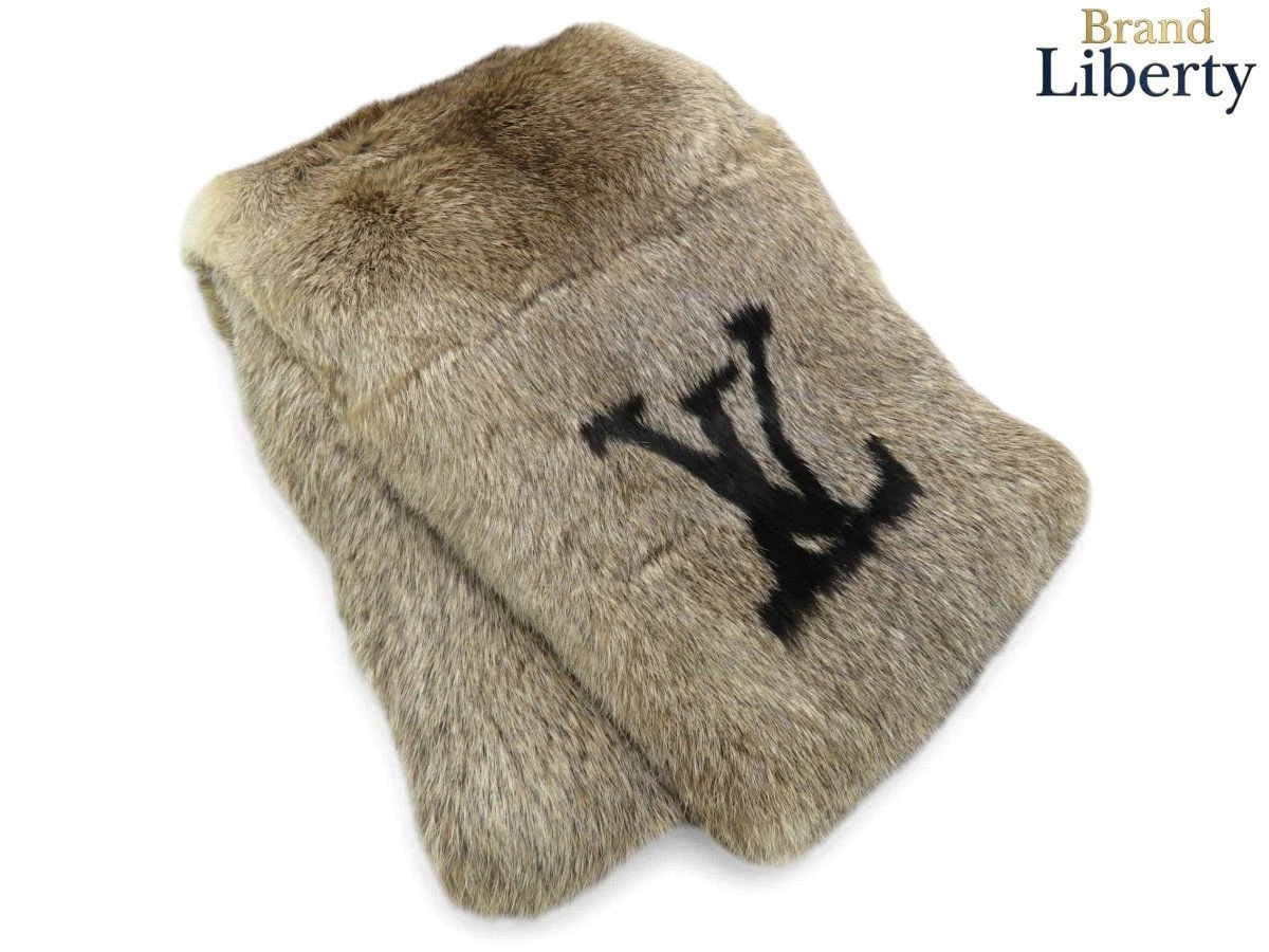 Louis Vuitton Echarpe Lapin Rabbit Fur Scarf 55.1 x 9.4 in | eBay